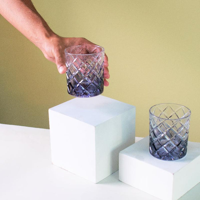 Midnight Prism Crystal Glasses (Set of 2)