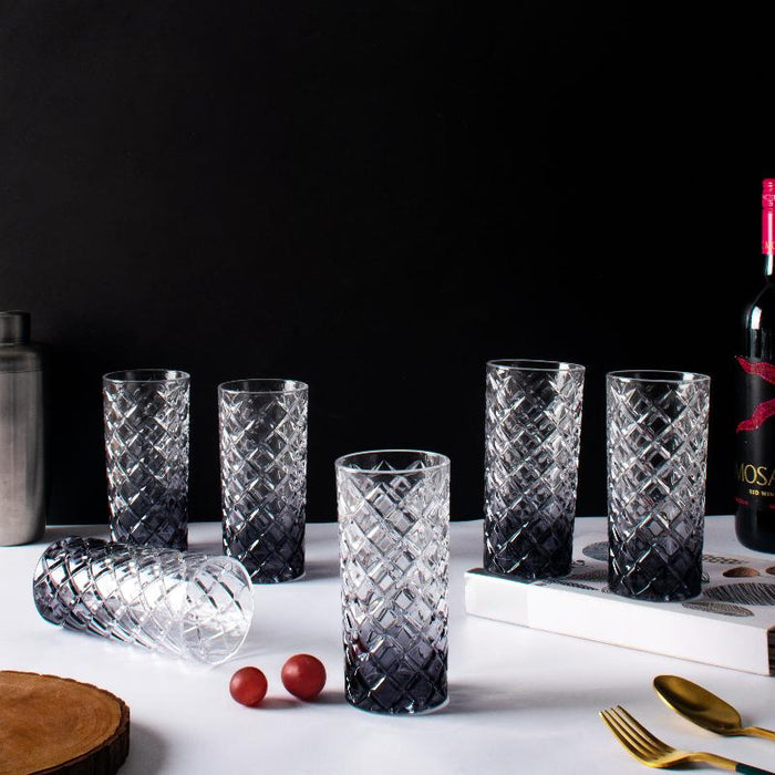 Midnight Prism Crystal Tall Glasses (Set of 2)
