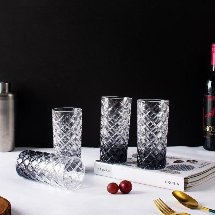 Midnight Prism Crystal Tall Glasses (Set of 2)
