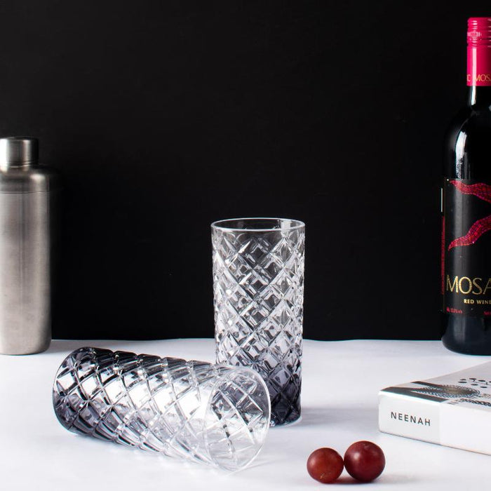 Midnight Prism Crystal Tall Glasses (Set of 2)