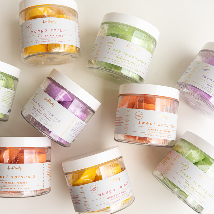 Mini Bath Fizzies (8 pc) - Mango Sorbet