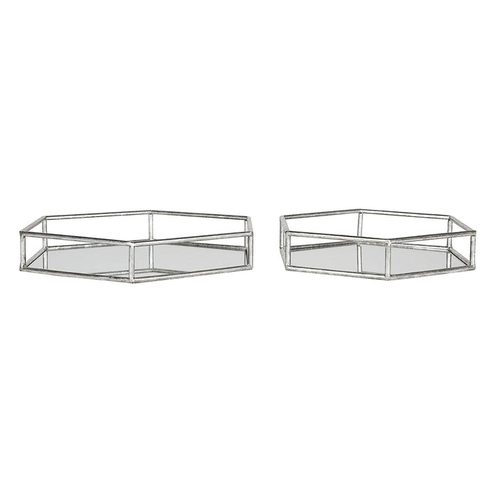 Mirrored Accent Trays (2 Piece Set)