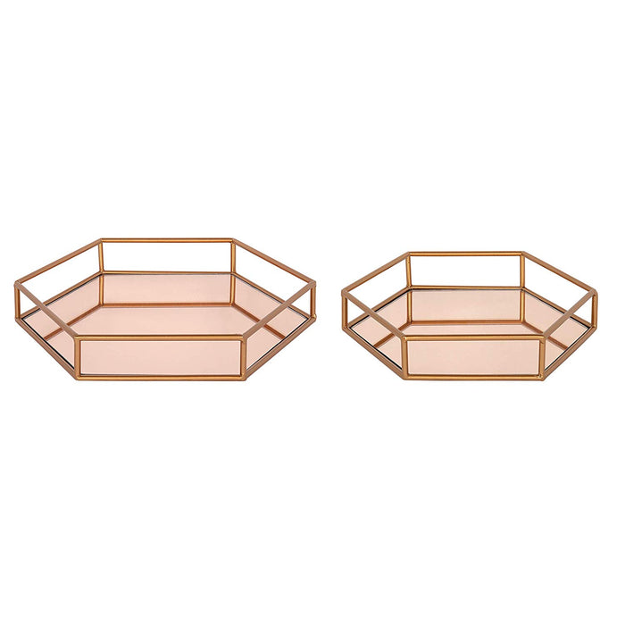 Mirrored Accent Trays (2 Piece Set)