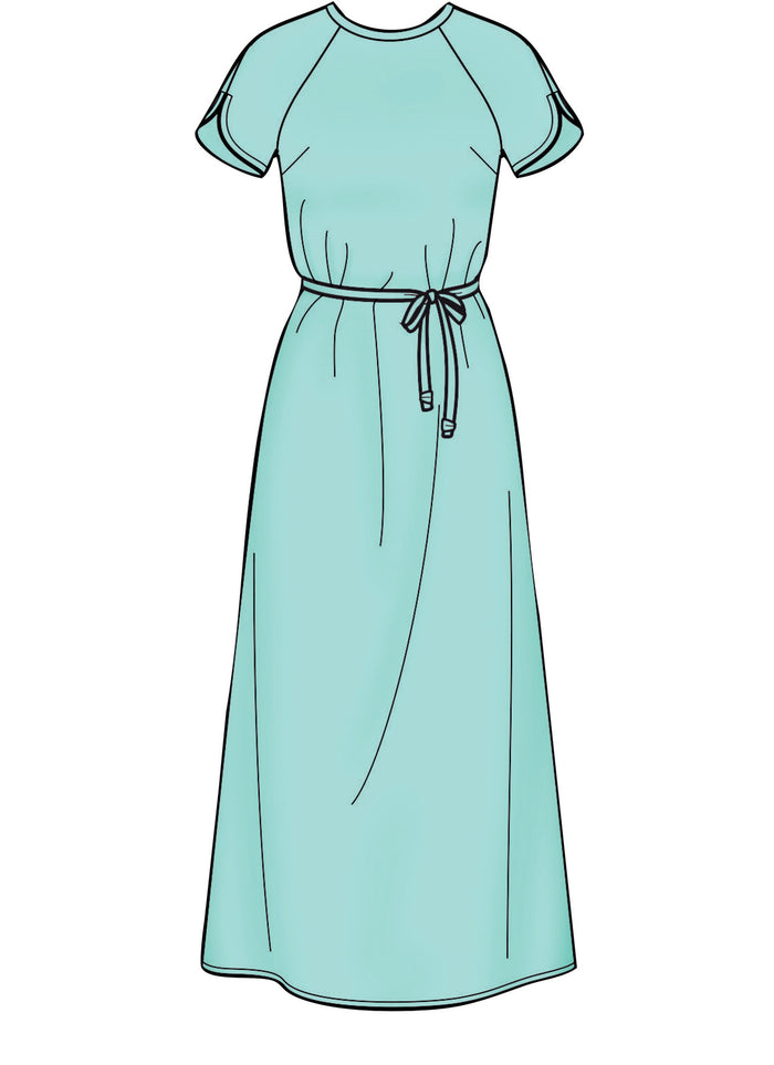 Simplicity Sewing Pattern S8909 for Misses' dresses in lightweight linen, crepe & silky fabrics