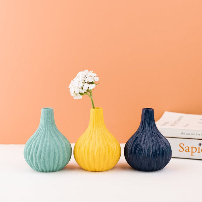 Modern Textured Mini Flower Vase Vases June Trading
