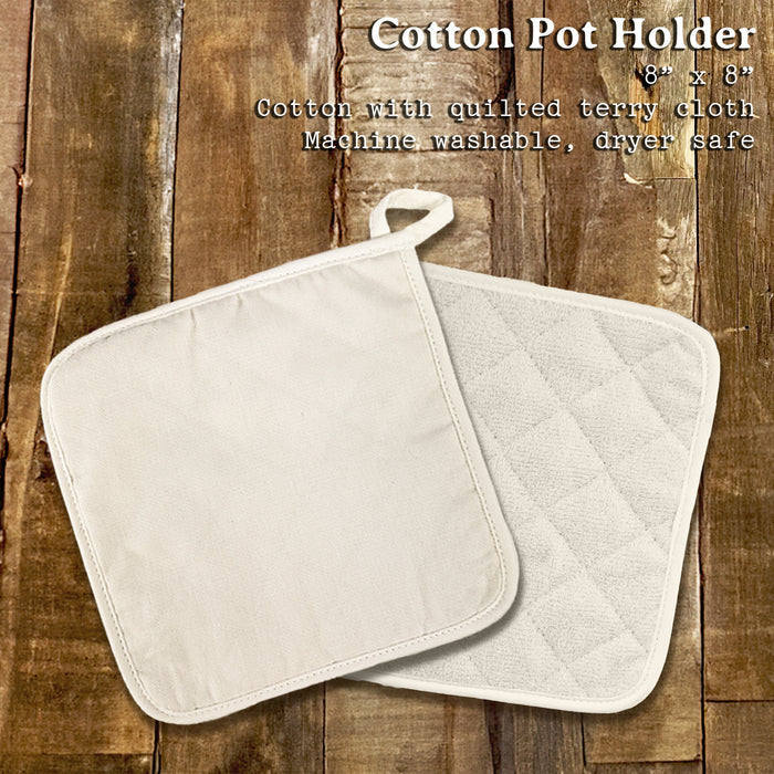 Moose Scene - Spring Cotton Pot Holder