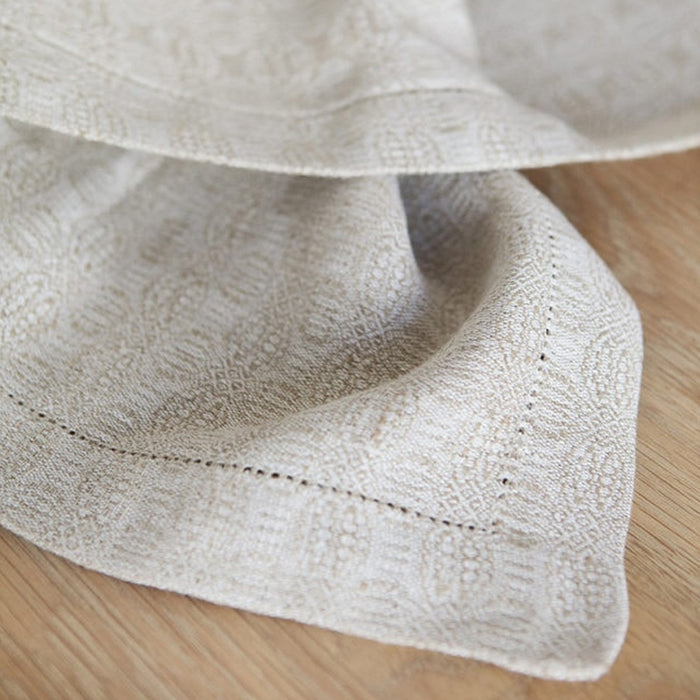 Mungo Cloverleaf Linen Napkin ~ Natural | New Zealand Delivery | Sabato Auckland