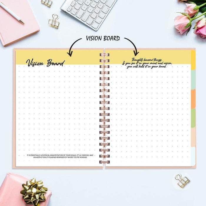 Undated Yearly Planner - Never Apologize For Who You Are Undated Planners June Trading