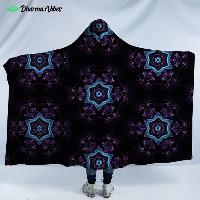 Night Session Visions 2 by Cameron Gray Hooded Blanket