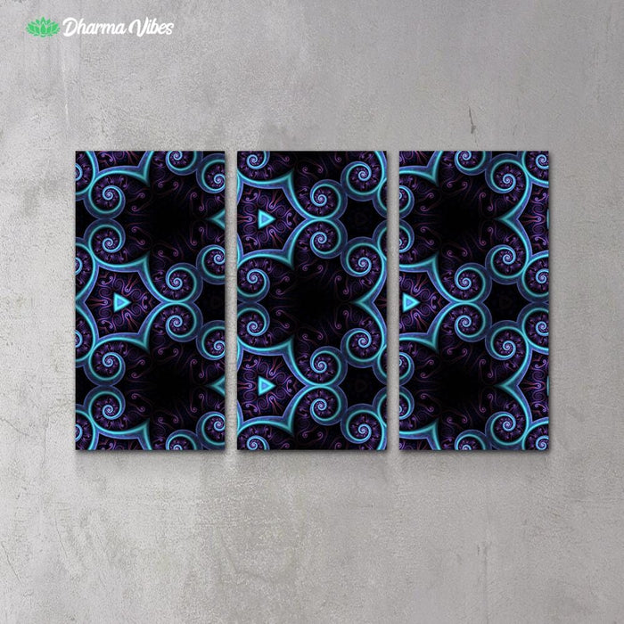 Night Session Visions by Cameron Gray 3-Piece Canvas