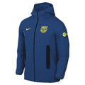 Nike FC Barcelona 25/26 Tech Fleece Special Edition Full Zip Hoodie (Gym Blue/Opti Yellow) | SoccerWearhouse