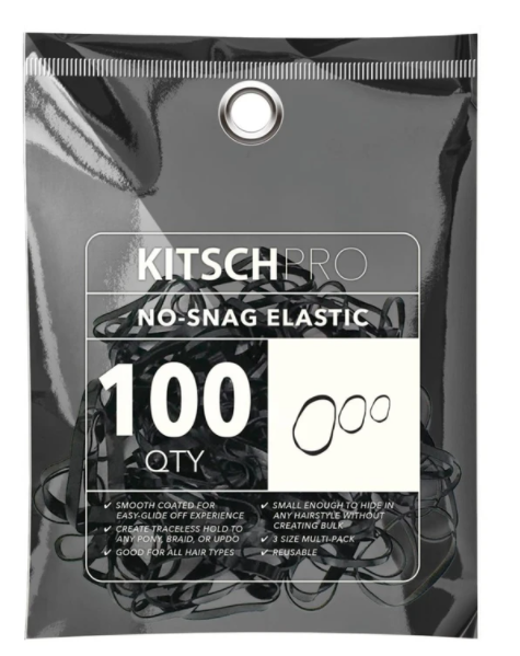 No Snag Elastics, black - Pine & Moss