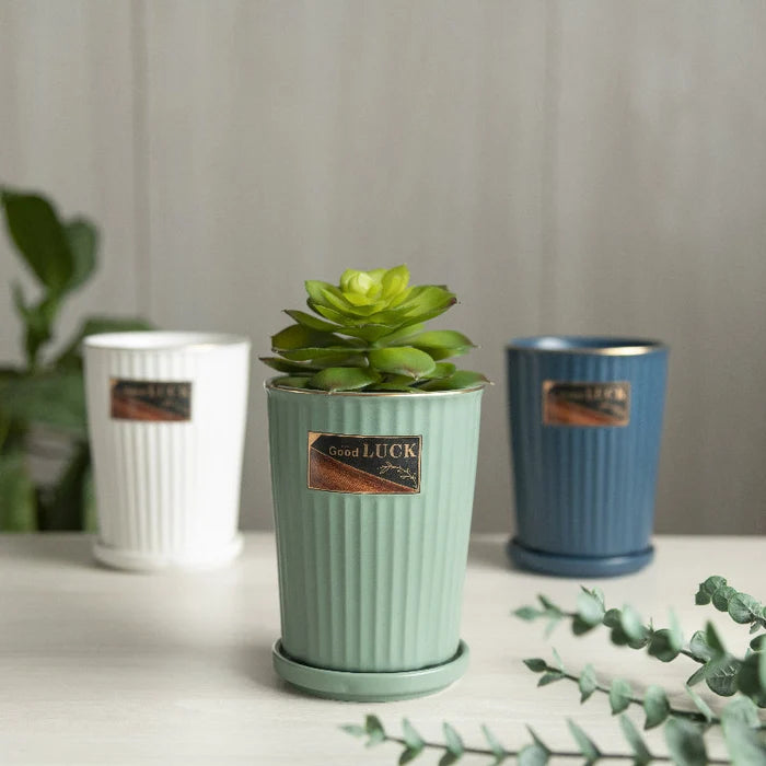 Nordic Ceramic Planter Cum Crockery Stand Vases June Trading
