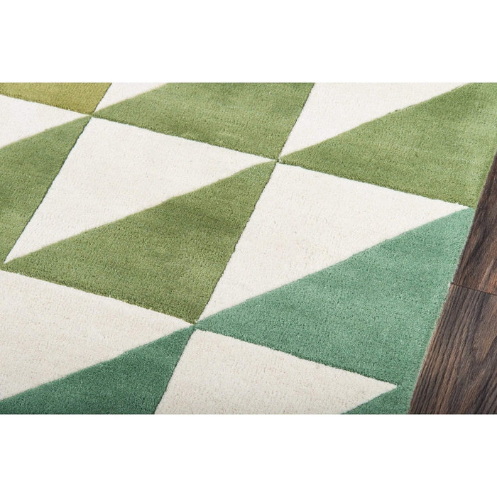 Rugs by Roo | Momeni Novogratz Delmar Agatha Side Triangle Lime Area Rug-DELMADEL-6LIM2380