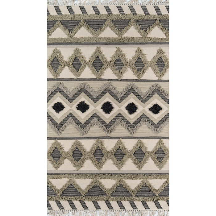 Rugs by Roo | Momeni Novogratz Indio Sage Area Rug-INDIOIND-4SAG2030