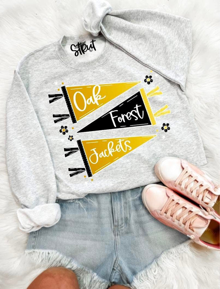 Oak Forest Jackets Pendant Flags T-Shirt or Long Sleeve
