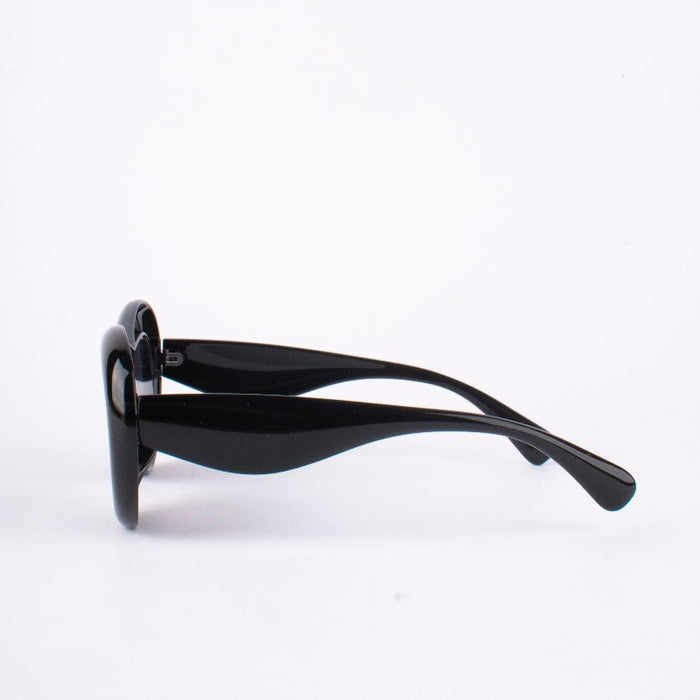 Obsidian Black Groovy Glare Kids' Sunglasses