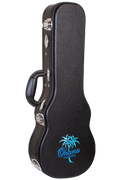 Ohana Logo Black Baritone Hardshell Case - BEM-31 - Aloha City Ukes