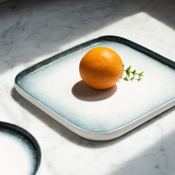 Ombre Ceramic Square Dinner Plate Dinner Plates June Trading