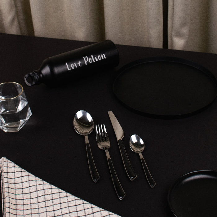Onyx Accent Regal 24 Piece Cutlery Set Cutlery June Trading