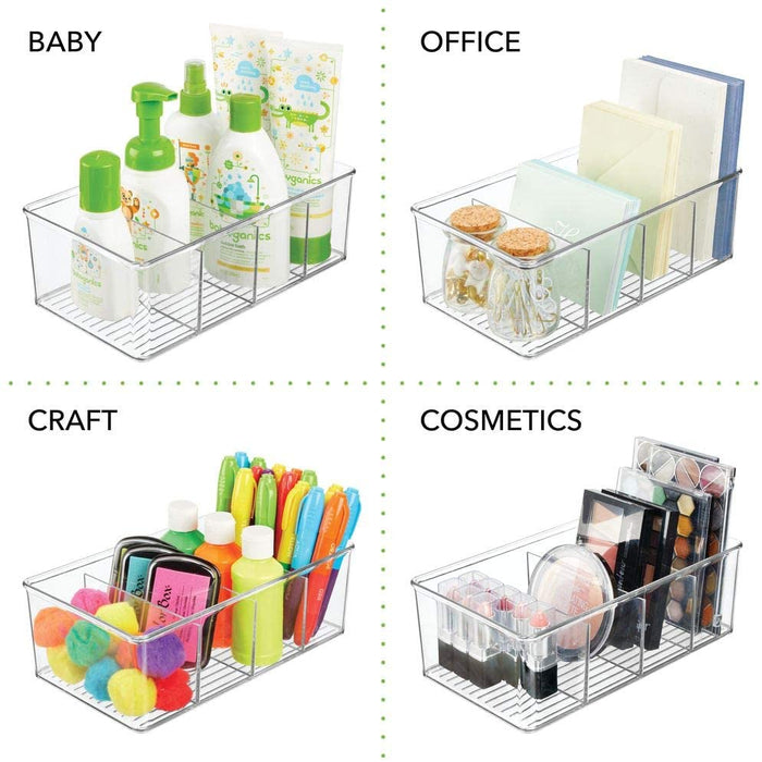 Organizer Bin Box - 4 Divided Sections