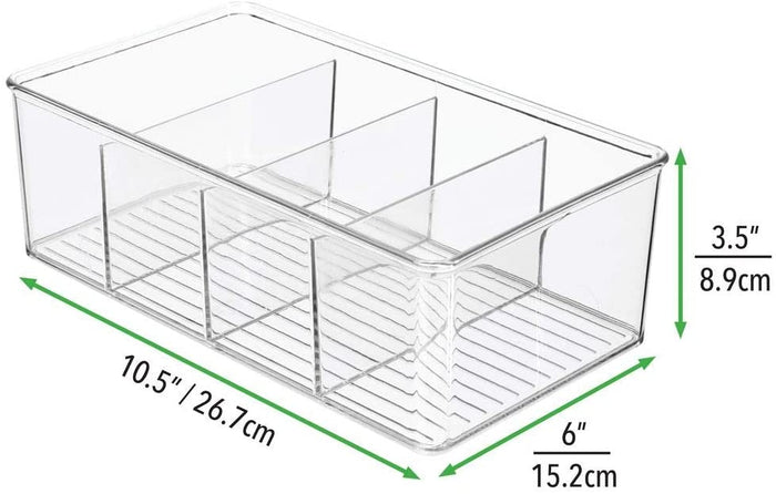 Organizer Bin Box - 4 Divided Sections