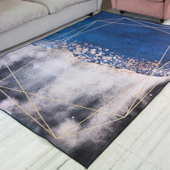 Ornate Lines Modern Home Large Carpet Carpets June Trading