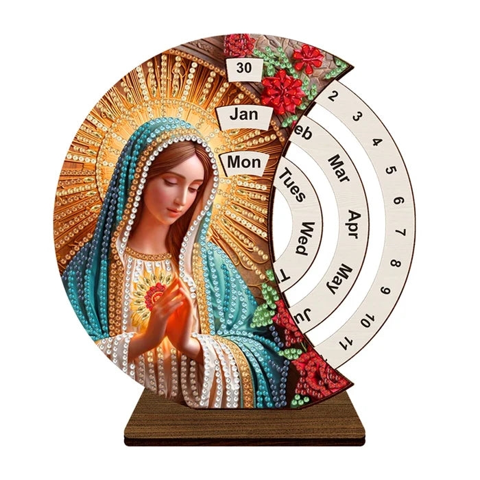 Our Lady Diamond Painting Perpetual Calendar
