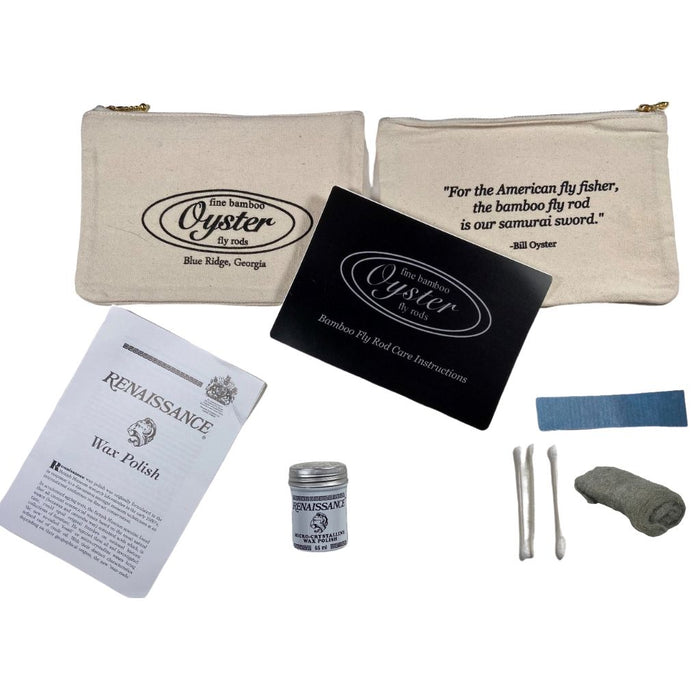 Oyster Bamboo Fly Rod care kit for fly rods