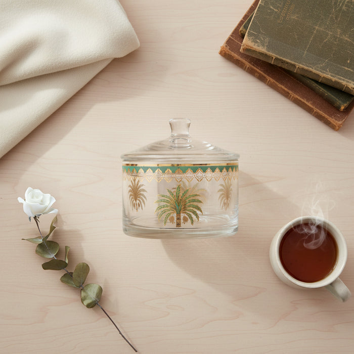 Palm Small Candy box with cover 13cm