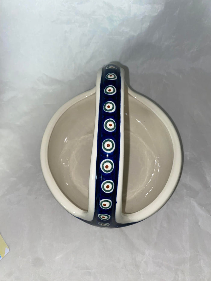Peacock Oval Basket - Pattern Peacock