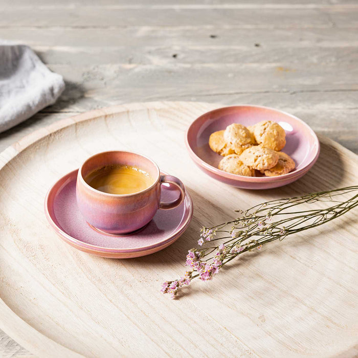 Perlemor Coral Saucer for Espresso Cup 12 cm