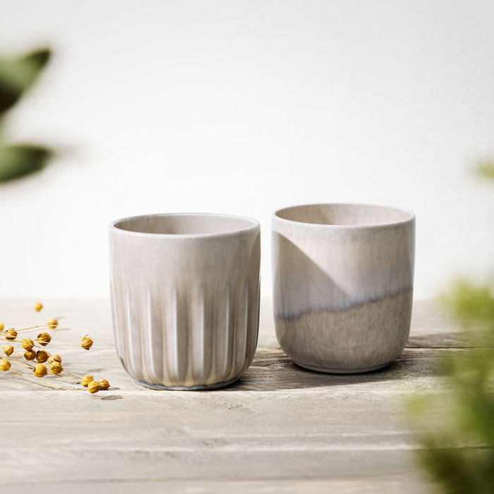 Perlemor Sand Mug Set of 2 , 290 ml