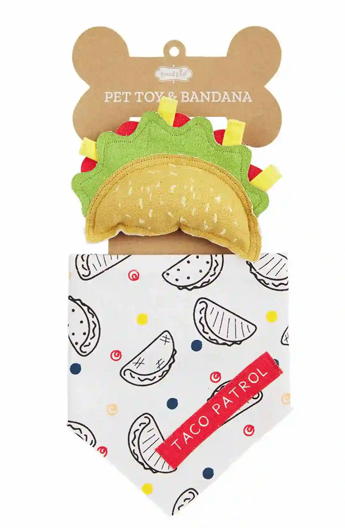 Pet Toy Bandana Set- 3 Designs To Choose From - Pine & Moss