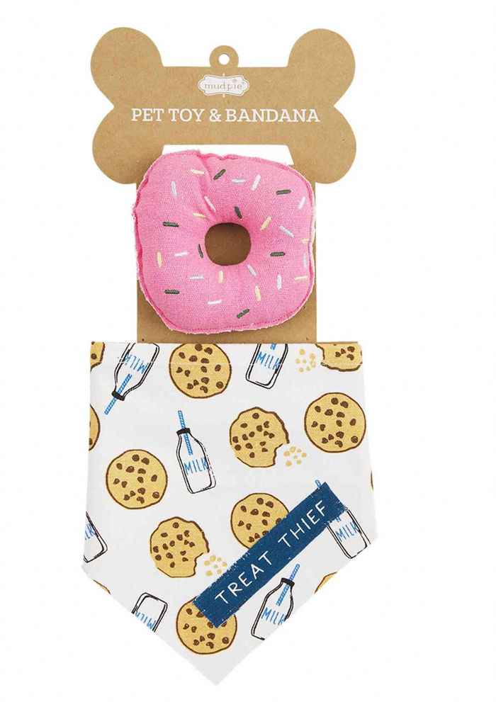 Pet Toy Bandana Set- 3 Designs To Choose From - Pine & Moss