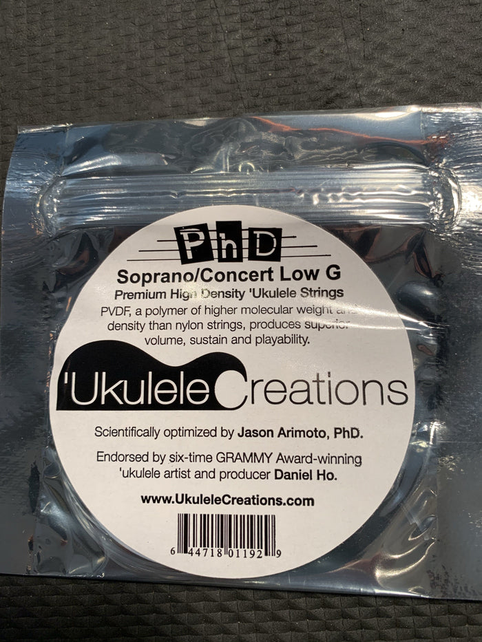 PhD Soprano/Concert Ukulele Strings Low G Set - PhD Ukulele Creations - Aloha City Ukes