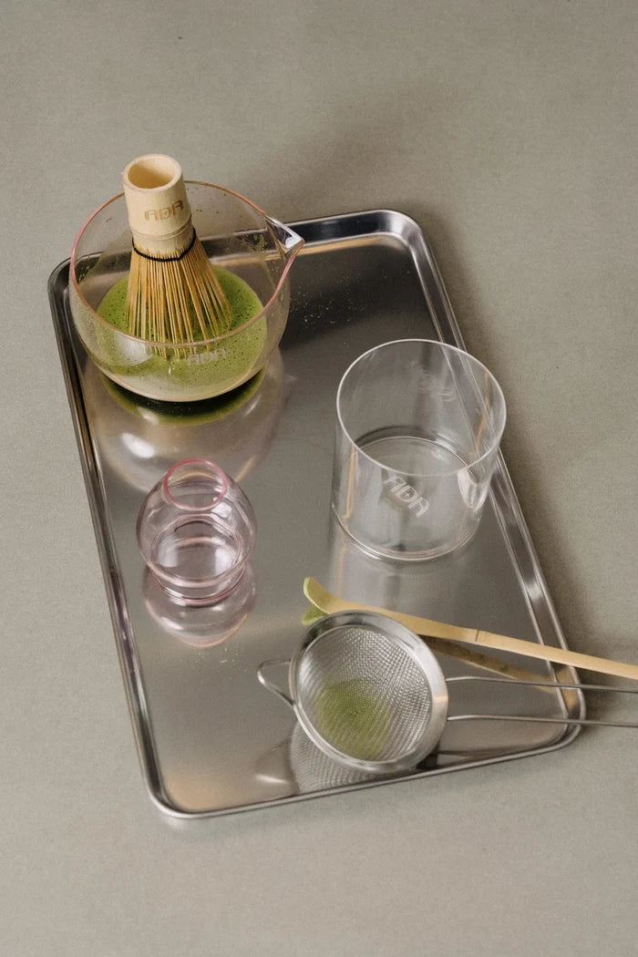 Pink Glass Whisk Holder