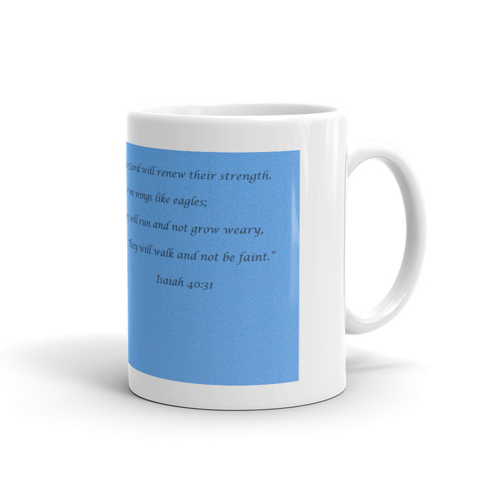 Preparing for Patriotic Flight Eagle Inspirational Mug