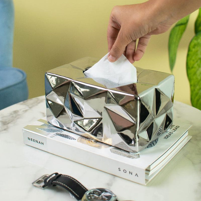 Prism Luxe Ceramic Tissue Holder