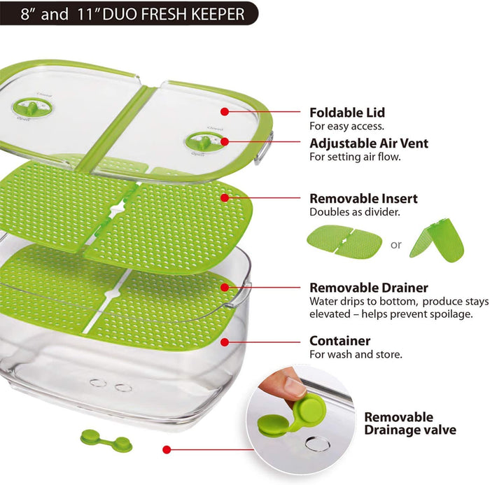 Produce Storage Containers 3Piece Set