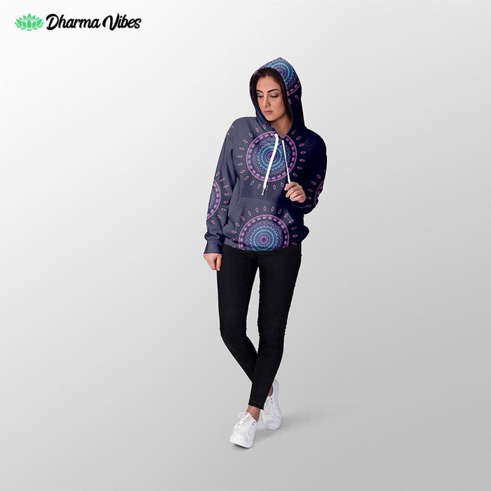 Psy Vibes 3 by Cameron Gray Visionary Hoodie