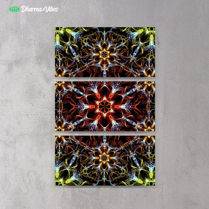 Psyched by YantrArt 3-Piece Canvas