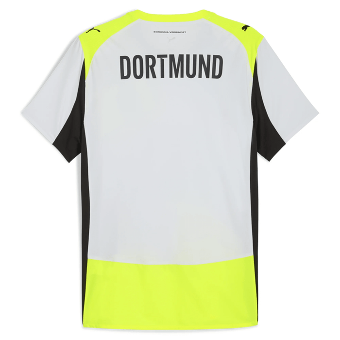 Puma Borussia Dortmund Authentic Away Jersey 25/26 (Silver Mist/Yellow Alert) | SoccerWearhouse