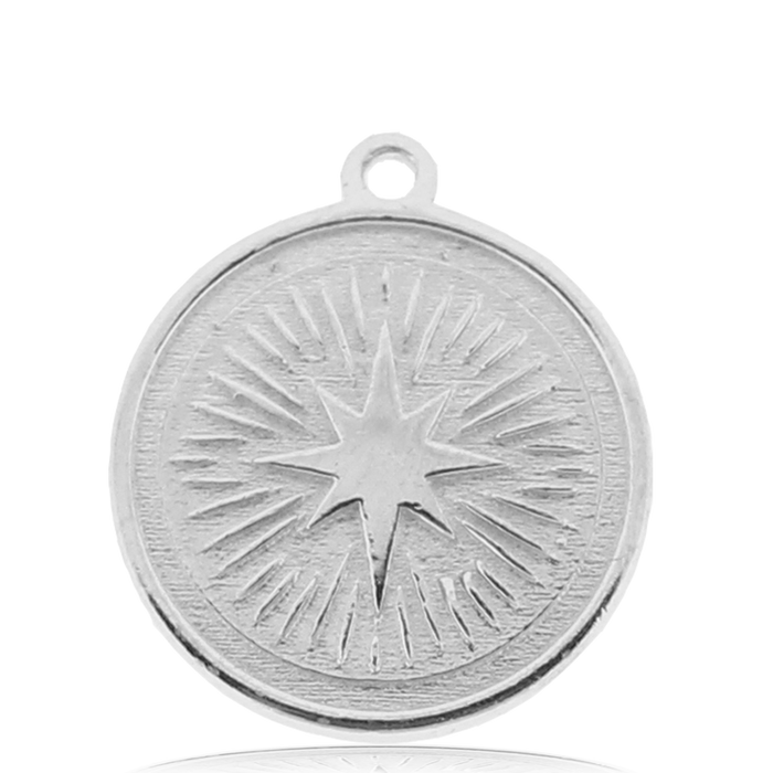 Purple Jasper Stone Bracelet with Guidance Sterling Silver Charm