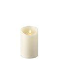 Push Flame Pillar Candle -Ivory -3.5"x5"