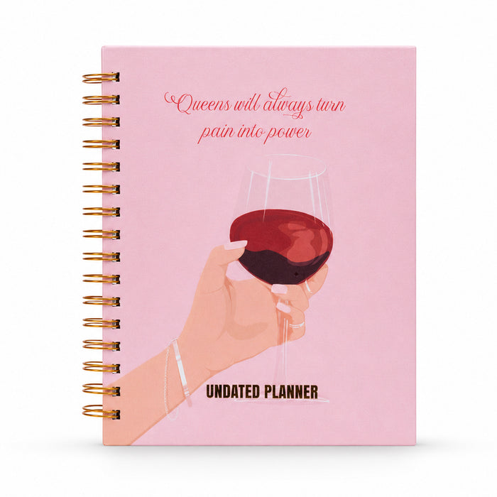Queens Turn Pain Into Power — Undated Planner + Ultimate Sticker Book