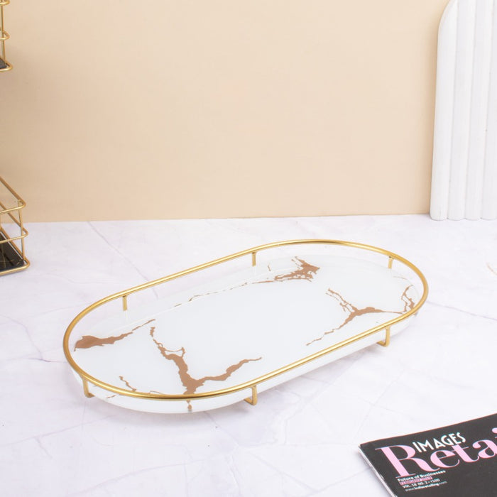 Radiant Aurum Oval Treasure Tray (Multipurpose)