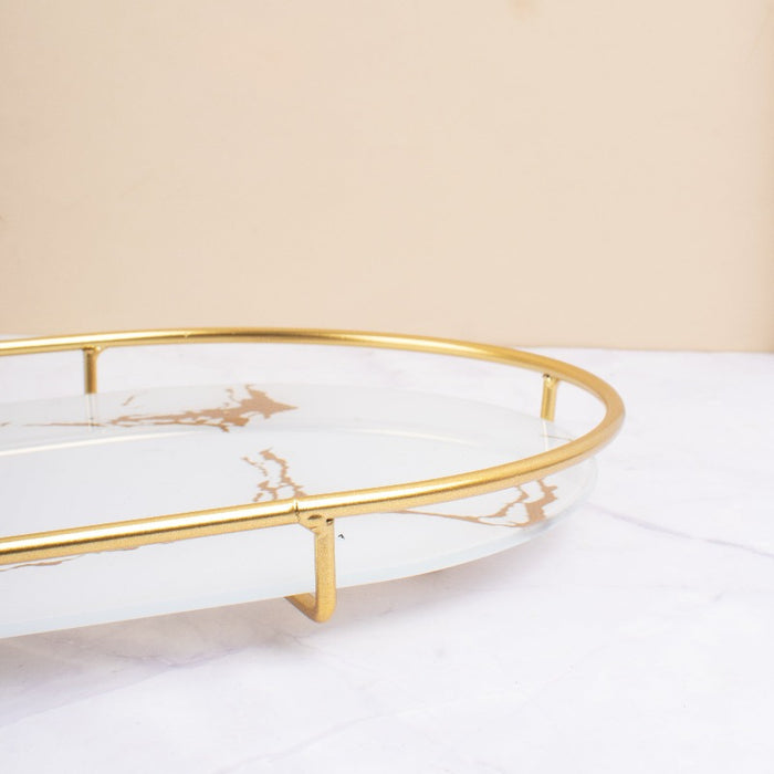 Radiant Aurum Oval Treasure Tray (Multipurpose)
