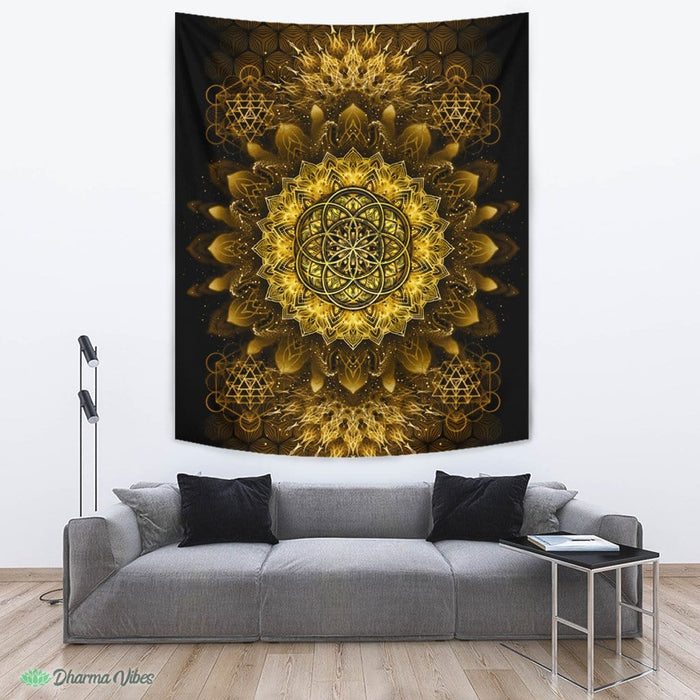 Raising Gold by YantrArt Design Tapestry