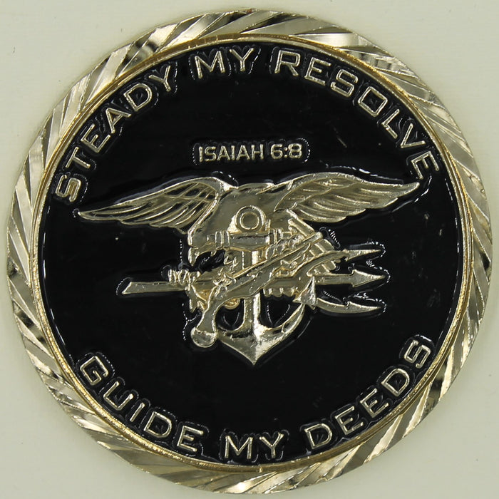 Rear Admiral Rich Rodriguez Navy SEAL Isaiah 6:8 Navy Challenge Coin